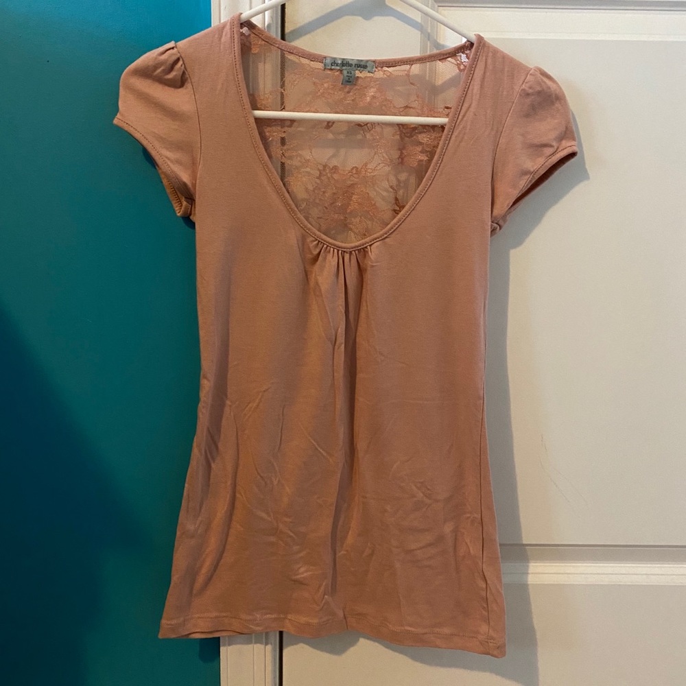 Lace Back T-shirt